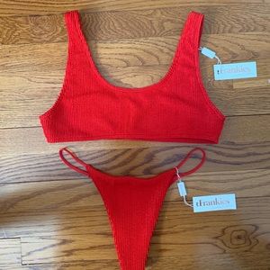 Frankie’s Wilderness Top & Firefly Bottom - Red